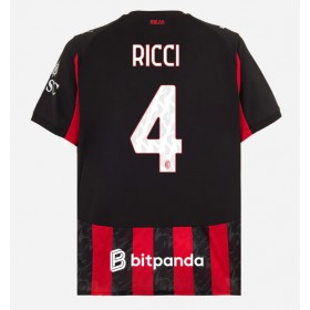 AC Milan Samuele Ricci #4 Hemmakläder 2025-26 Kortärmad